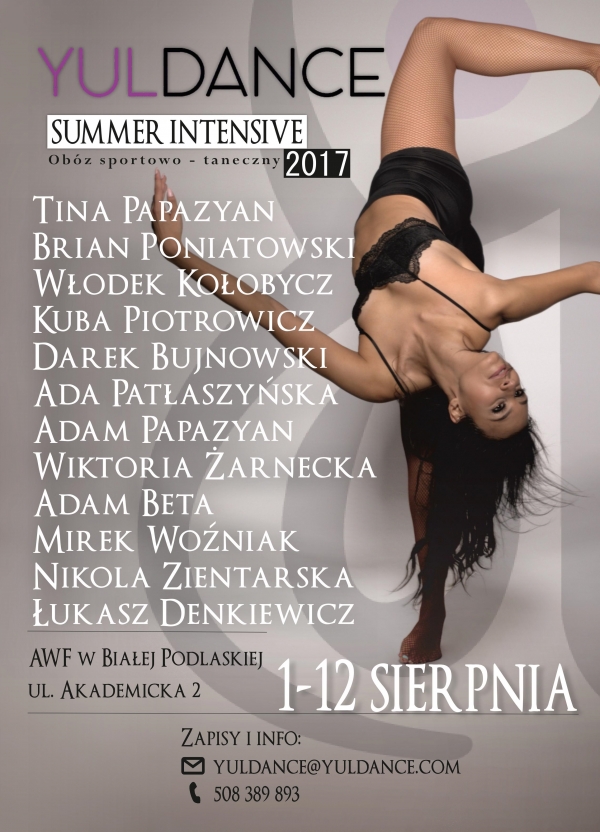 Zapraszamy na obóz YulDance Summer Intensive 2017