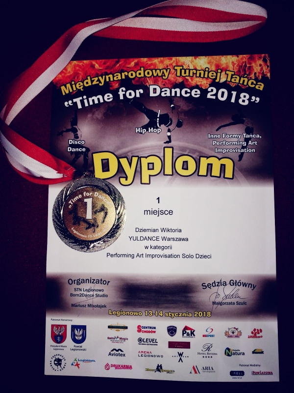 V Międzynarodowy Turniej Tańca „Time for Dance” - Legionowo 2018